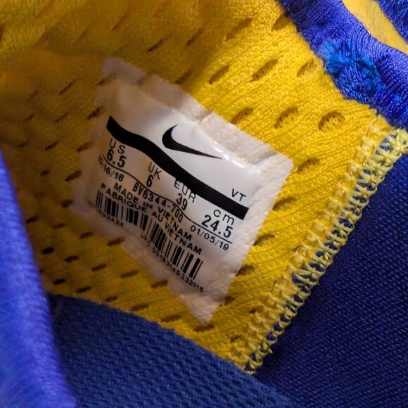 NIKE ACG REACT TERRA GOBE AMARILLO RACER BLUE BLACK BV6344 700 sz 6.5 Like New - Picture 8 of 11